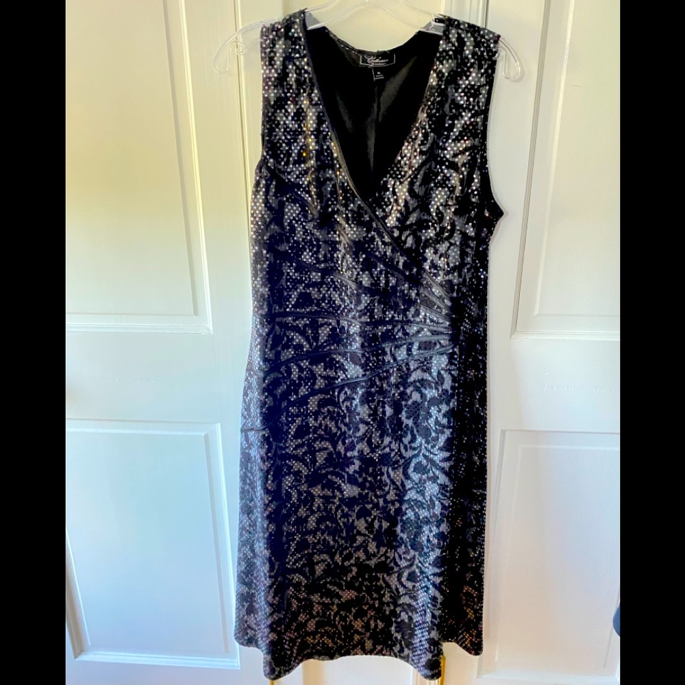 Dress barn collection sparkly lace dress size 16